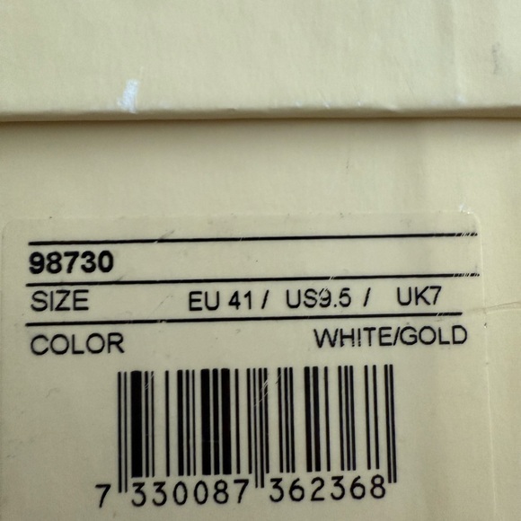 Axel Arigato White/Gold Leather Sneakers - Picture 7 of 8